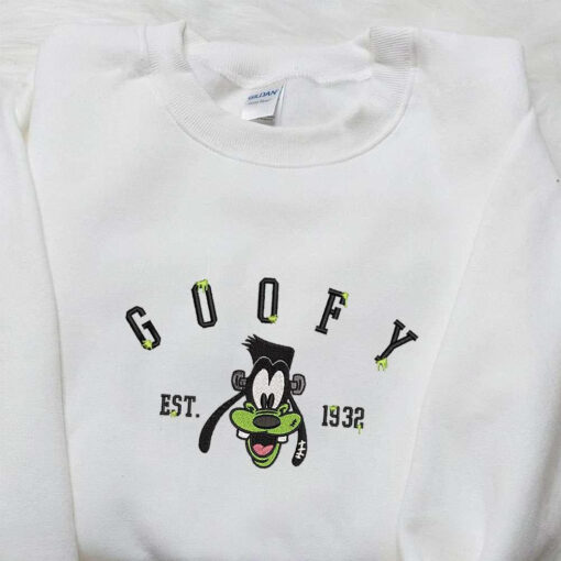 Goofy Est 9 Embroidered Shirt Disney Halloween Embroidered Shirt Halloween T shirts