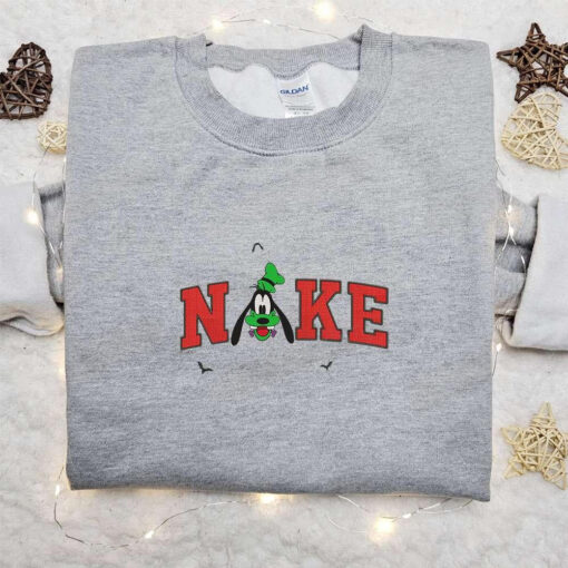 Goofy Frankenstein x Nike Embroidered Sweatshirt Walt Disney Characters Embroidered Shirt Best Halloween Gift Ideas