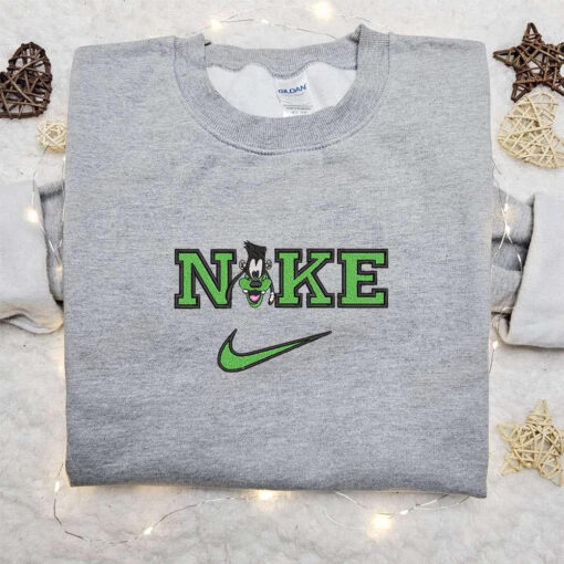 Goofy Frankenstein x Nike Embroidered Sweatshirt Walt Disney Characters Embroidered Shirt Best Halloween Gift Ideas
