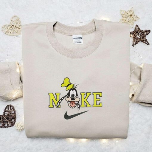Goofy Skeleton x Nike Embroidered Sweatshirt Walt Disney Characters Embroidered Shirt Best Halloween Gift Ideas