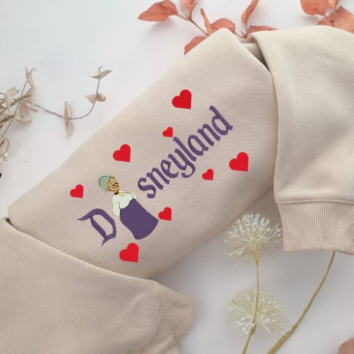 Granny Disneyland Embroidery, Disneyland Embroidered Sweatshirt, Movie Disney Inspired, Best Gifts Idea For Him Her