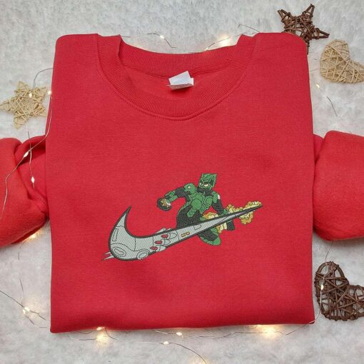 Green Goblin x Nike Embroidered Shirt Spider Man Embroidered Shirt Nike Inspired Embroiderd Shirt