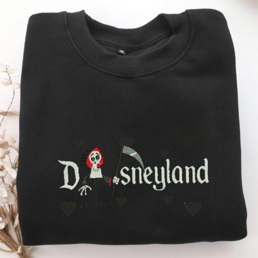Grim Reaper Disneyland Embroidery, Disneyland Embroidered Sweatshirt, Movie Disney Inspired, Best Gifts Idea For Him Her - Image 5