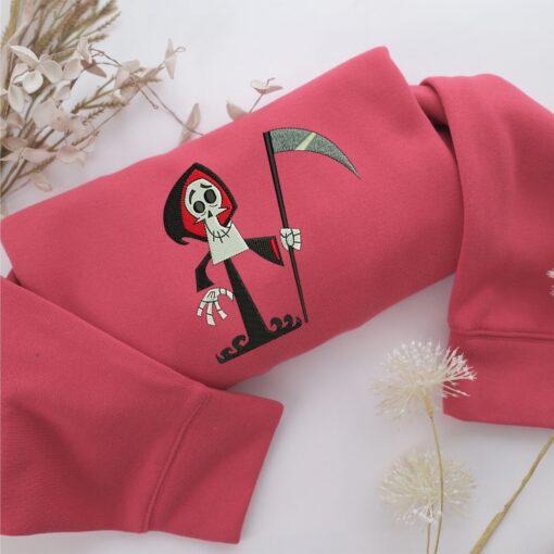 Grim Reaper Embroidery, Disneyland Embroidered Sweatshirt, Movie Disney Inspired, Best Gifts Idea For Him Her - Image 4