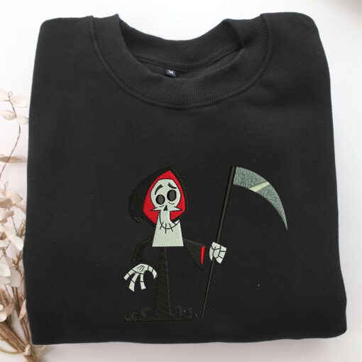 Grim Reaper Embroidery, Disneyland Embroidered Sweatshirt, Movie Disney Inspired, Best Gifts Idea For Him Her - Image 5