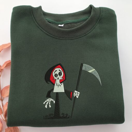 Grim Reaper Embroidery, Disneyland Embroidered Sweatshirt, Movie Disney Inspired, Best Gifts Idea For Him Her - Image 3