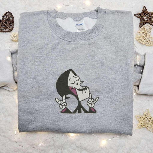 Grim Smile Ghost Embroidered Shirt Spirit Halloween T shirts Halloween Gifts for Family