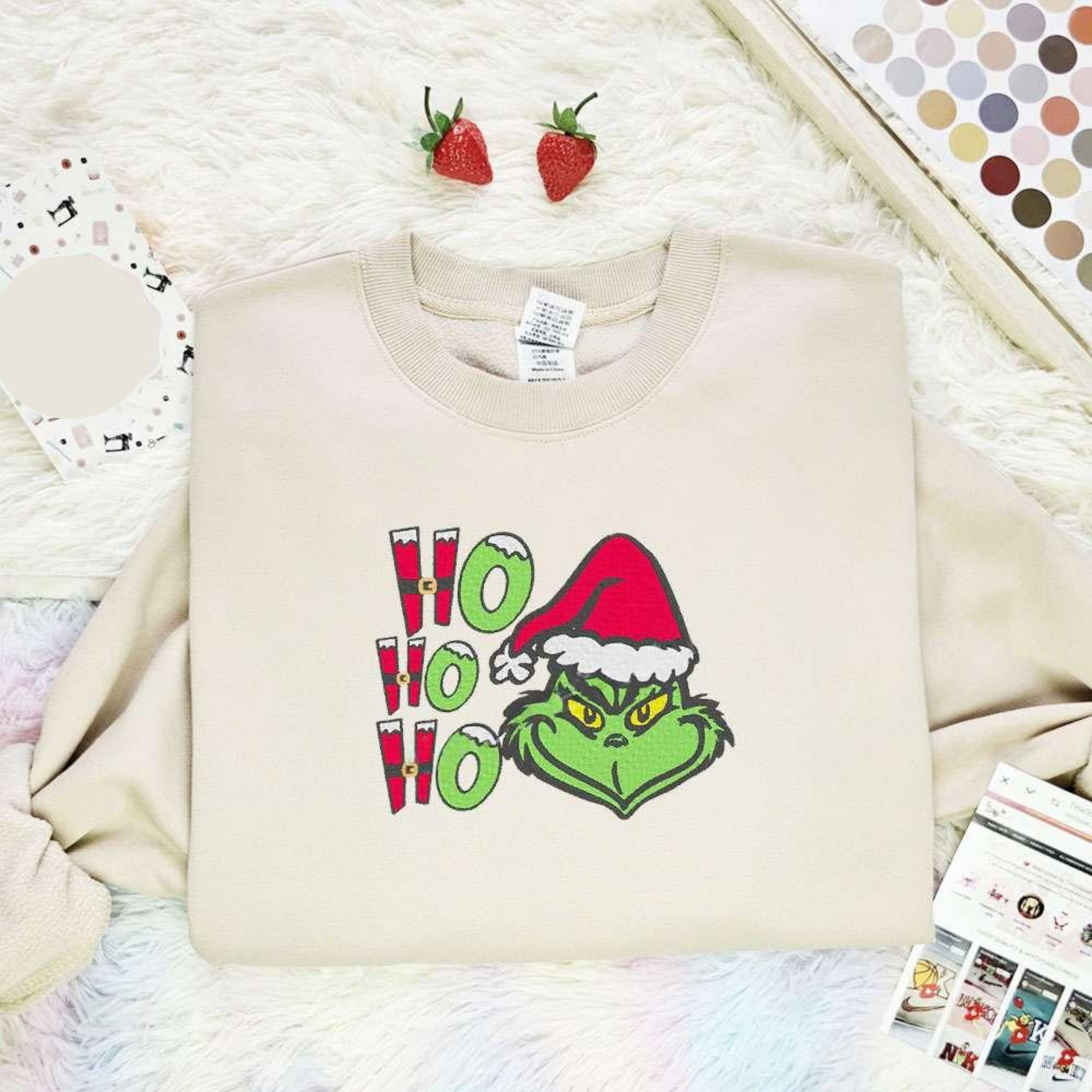 Grinch Hohoho Christmas Embroidered Shirt, Best Christmas Gift Ideas For Family