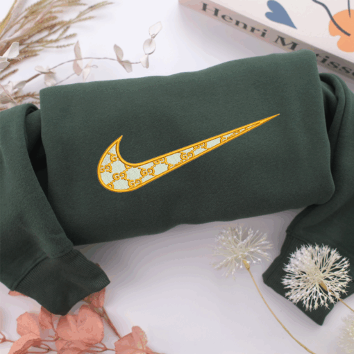 Gucci Swoosh Nike Embroidered Sweatshirt, Nike Movie Inspired, Best Gifts Idea For Him Her - Image 3