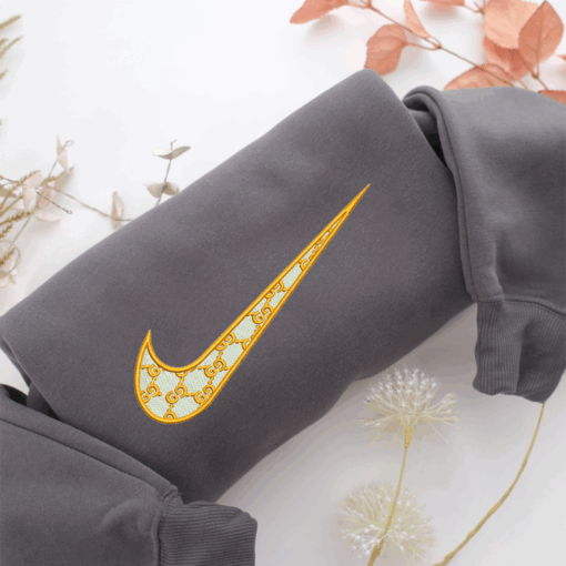 Gucci Swoosh Nike Embroidered Sweatshirt, Nike Movie Inspired, Best Gifts Idea For Him Her - Image 4
