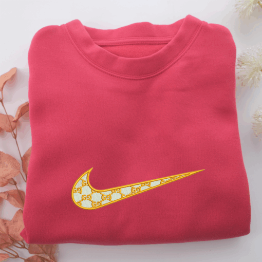 Gucci Swoosh Nike Embroidered Sweatshirt, Nike Movie Inspired, Best Gifts Idea For Him Her - Image 5