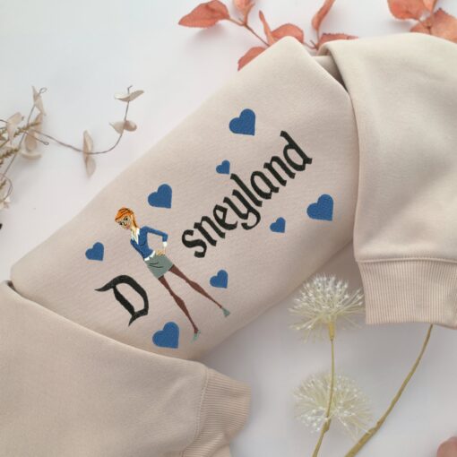 Gwen Disneyland Embroidery, Disneyland Embroidered Sweatshirt, Movie Disney Inspired, Best Gifts Idea For Him Her