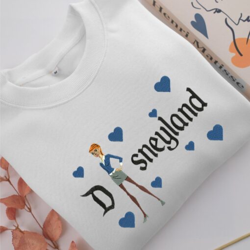 Gwen Disneyland Embroidery, Disneyland Embroidered Sweatshirt, Movie Disney Inspired, Best Gifts Idea For Him Her - Image 2