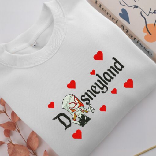 Gwen Stacey Disneyland Embroidery, Disneyland Embroidered Sweatshirt, Movie Disney Inspired, Best Gifts Idea For Him Her - Image 2