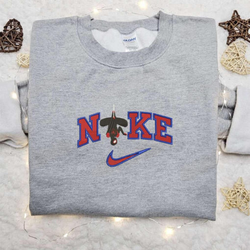 Gwen x Nike Movie Embroidered Sweatshirt Marverl Cinematic Universe Embroidered Shirt Best Gift Ideas for Family