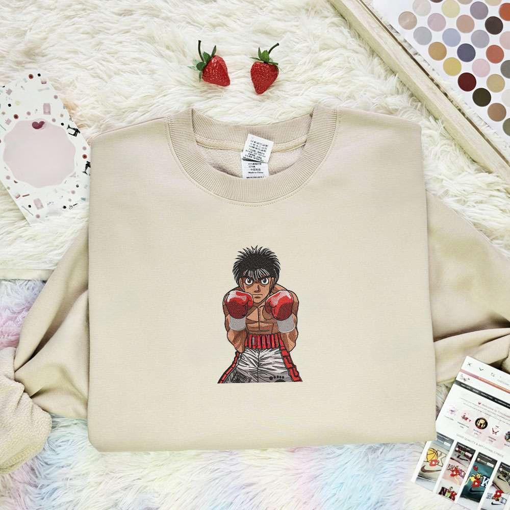 Hajime No Ippo Anime , Anime Embroidered T-shirt Sweatshirt Hoodie, Inspired Anime Movie, Best Gift for Anime Fans