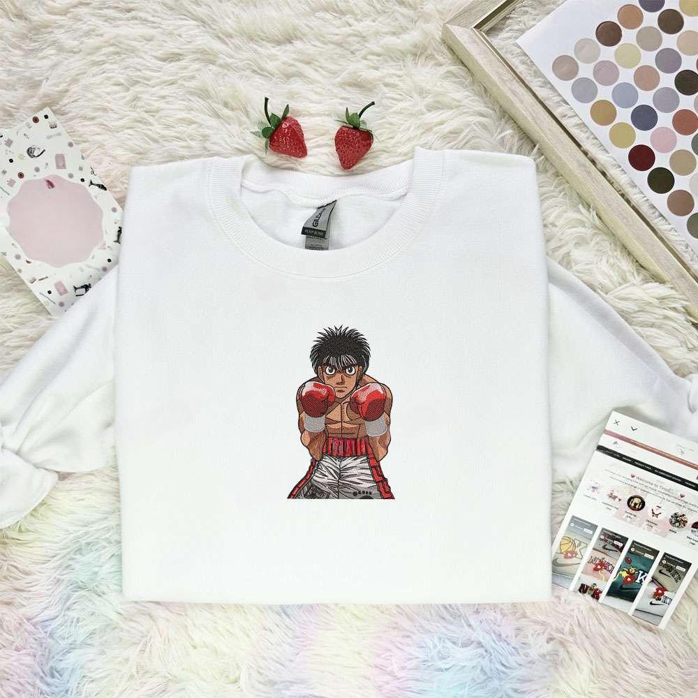 Hajime No Ippo Anime Embroidered Shirt , Anime Embroidered T-shirt Sweatshirt Hoodie, Inspired Anime Movie, Best Gift for Anime Fans
