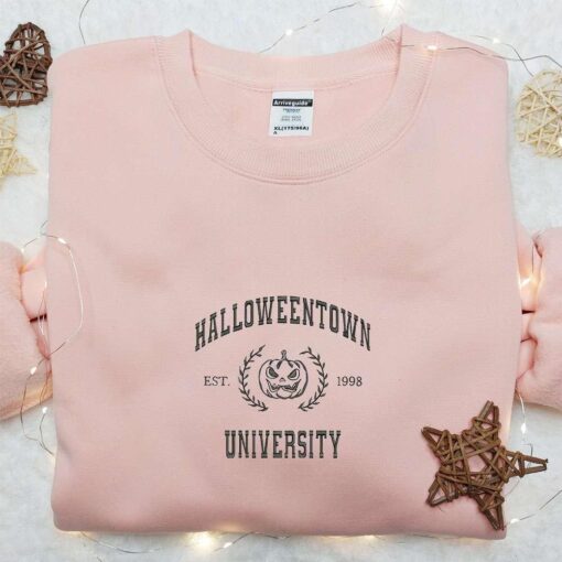 Halloweeentown Unversity Est 998 Pumkin Embroidered Sweatshirt  Best Halloween Gift Ideas
