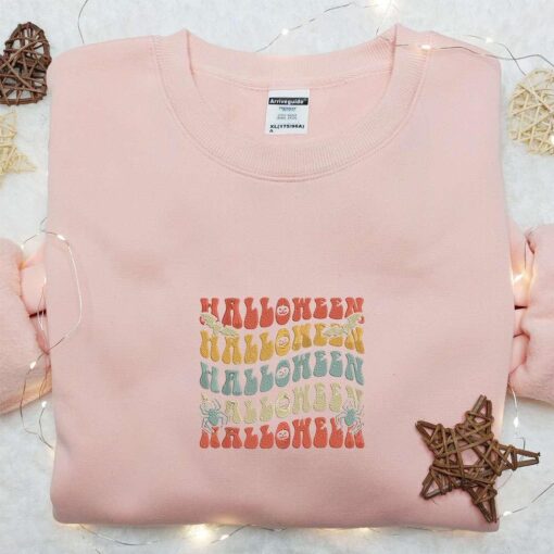 Halloween Embroidered Sweatshirt Halloween Embroidered Hoodie Best Halloween Gift Ideas
