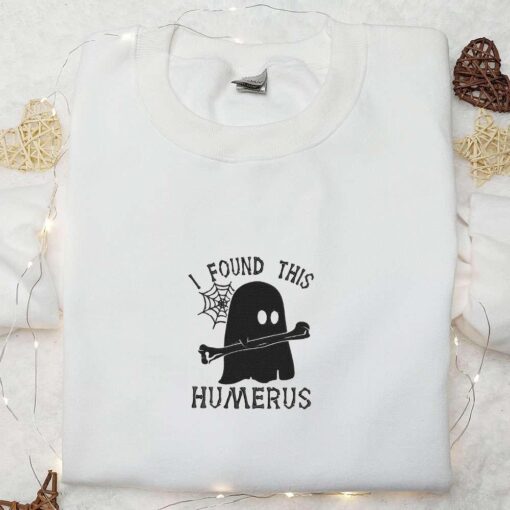 Halloween Ghost I Found This Humerus Embroidered Sweatshirt Cool Halloween Shirt Best Gifts for Halloween Lovers