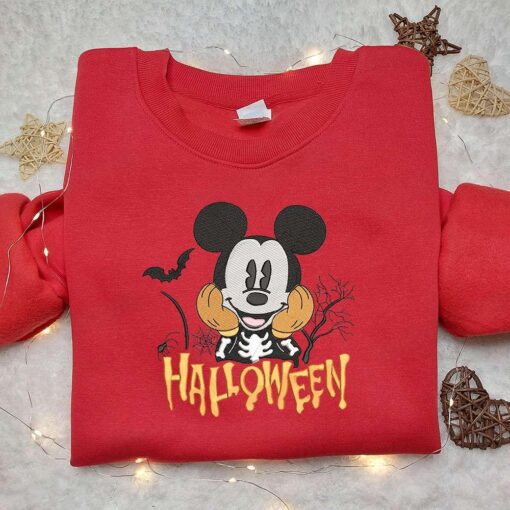 Halloween Mickey Embroidered Hoodie Disney Halloween Embroidered T shirt Best Halloween Gift Ideas