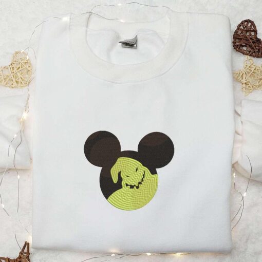 Halloween Mickey Head Embroidered Shirt Disney Halloween Embroidered Shirt Best Halloween Gifts for Family