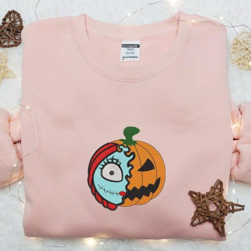 Halloween Pumpkin Skull Halloween Spooky Sally Embroidered Shirt Best Halloween Gift Ideas