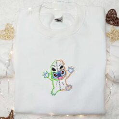 Halloween Stitch Oogie Boogie Embroidered Shirt Disney Halloween Embroidered Shirt Cute Halloween Embroidered Shirt