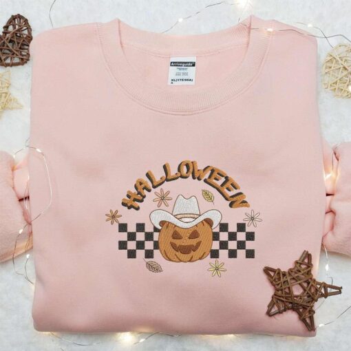 Halloween Town Embroidered Shirt Halloween Embroidered Hoodie Best Halloween Gift Ideas
