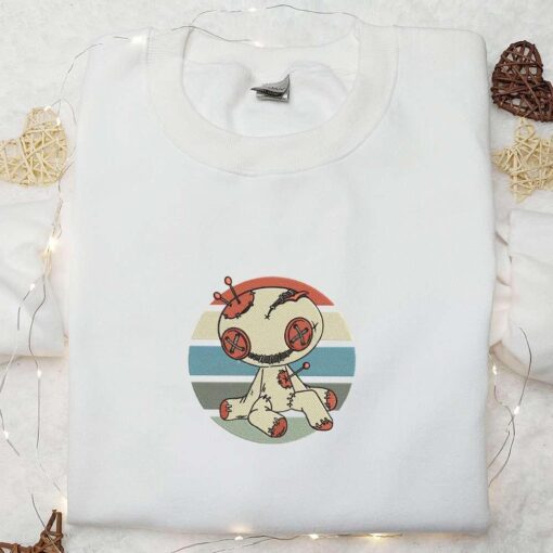 Halloween Voodoo Doll Embroidered Shirt Friends Halloween Embroidered Shirt Halloween Tee Shirts