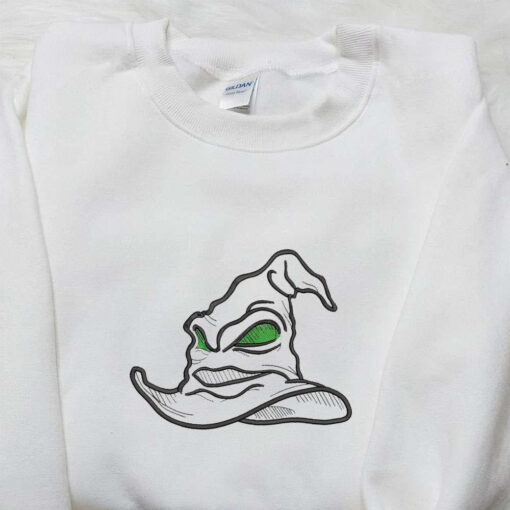 Halloween Witch Hat Embroidered Hoodie Spooky Halloween Embroidered T shirt Best Halloween Gift Ideas