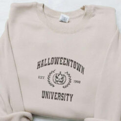 Halloweentown Est 998 Embroiderd Shirt Vintage Halloween Embroidered Shirt Best Gifts for Halloween Lovers