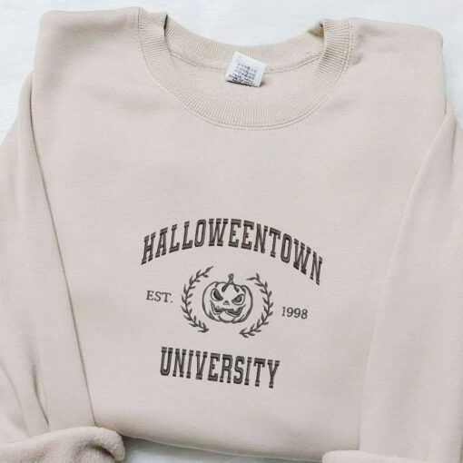 Halloweentown Est 998 Embroiderd Shirt Vintage Halloween Embroidered Shirt Best Gifts for Halloween Lovers