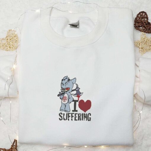 Happy Halloween Day Evil Teddy Bear Embroidered Shirt Cool Halloween Embroidered Shirt Best Gifts for Halloween Lovers