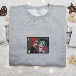Harley Quinn Embroidered Shirt Halloween Movie Embroidered Shirt Best Gifts for Halloween Lovers