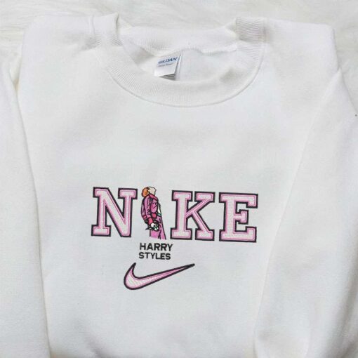Harry Style x Nike Embroidered Shirt Celebrity Embroidered Hoodie Best Fandom Gift Idea