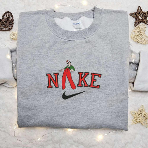 Harry Style Xmas x Nike Embroidered Sweatshirt Christmas Embroidered Shirt Best Christmas Gift Ideas