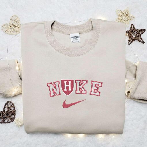 Harvard Crimson x Nike Embroidered Shirt NCAA Sports Embroidered Hoodie Best Gift Idea