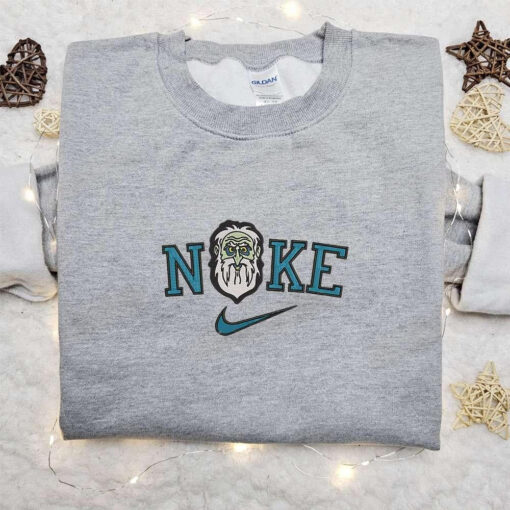 Haunted Mansion Face Cartoon x Nike Embroidered Sweatshirt Walt Disney Characters Embroidered Shirt Best Halloween Gift Ideas