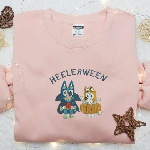 Heelerween Embroidered Hoodie The Bluey Disney Halloween Embroidered Hoodie Best Halloween Gift Ideas For Kids