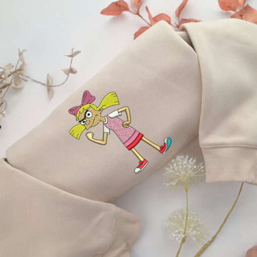 Helga Pataki Embroidery, Disneyland Embroidered Sweatshirt, Movie Disney Inspired, Best Gifts Idea For Him Her