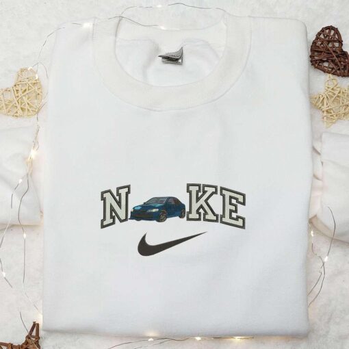 Hella Car x Nike Embroidered Shirt Transportations Embroidered Shirt Nike Inspired Embroidered Hoodie
