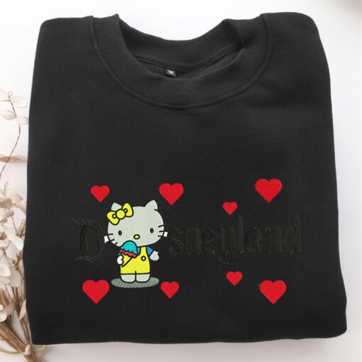 Hello Kitty Disneyland Embroidery, Disneyland Embroidered Sweatshirt, Movie Disney Inspired, Best Gifts Idea For Him Her - Image 5