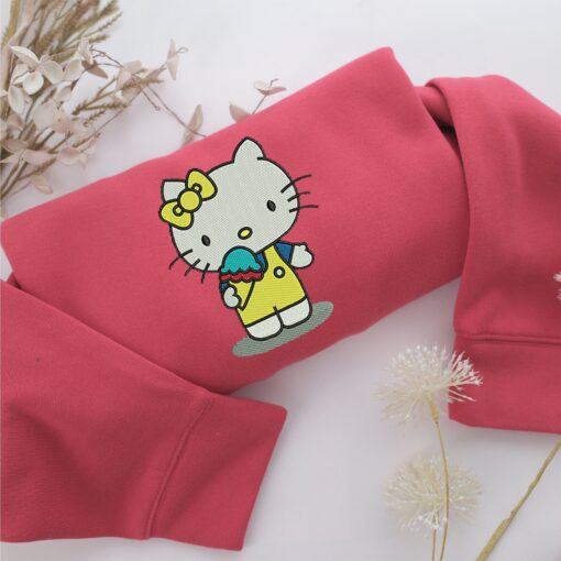 Hello Kitty Embroidery, Disneyland Embroidered Sweatshirt, Movie Disney Inspired, Best Gifts Idea For Him Her - Image 4