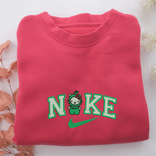 Hello Kitty Nike Green Nike Embroidered Sweatshirt, Nike Movie Inspired, Best Gifts Idea For Him Her - Image 5