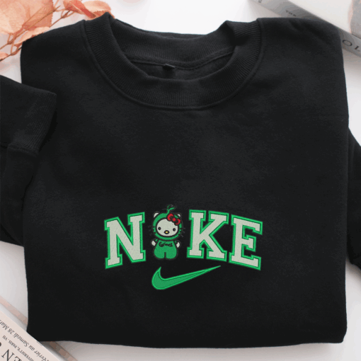 Hello Kitty Nike Green Nike Embroidered Sweatshirt, Nike Movie Inspired, Best Gifts Idea For Him Her - Image 2