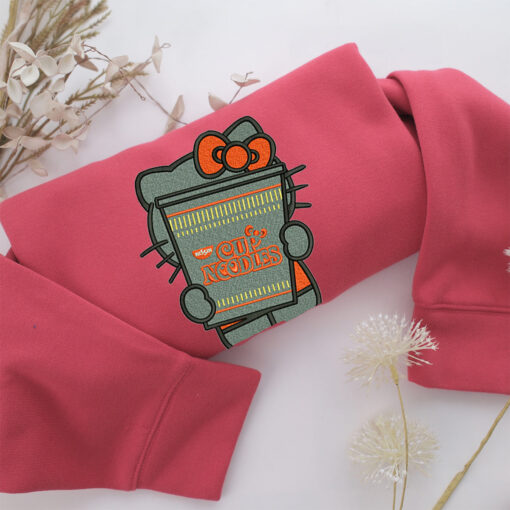 Hello Kitty Noodles Embroidery, Disneyland Embroidered Sweatshirt, Movie Disney Inspired, Best Gifts Idea For Him Her - Image 4