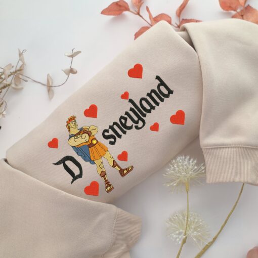 Hercules Disneyland Embroidery, Disneyland Embroidered Sweatshirt, Movie Disney Inspired, Best Gifts Idea For Him Her