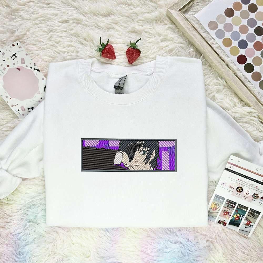 Himeno Chainsaw Man Anime Embroidered Shirt , Anime Embroidered T-shirt Sweatshirt Hoodie, Inspired Anime Movie, Best Gift for Anime Fans