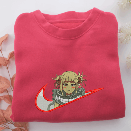 Himiko Toga Swoosh Nike Embroidered Sweatshirt, Nike Movie Inspired, Best Gifts Idea For Him Her - Image 5
